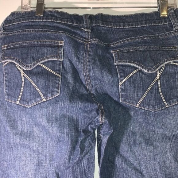 East Side New York & Company Womens Petite Straight Leg Jeans Size 12 Denim - Picture 7 of 10